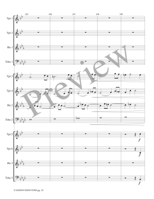 Canzon Noni Toni a 12 - Gabrieli/Marlatt - Brass Choir - Score/Parts