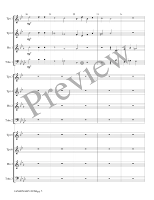 Canzon Noni Toni a 12 - Gabrieli/Marlatt - Brass Choir - Score/Parts