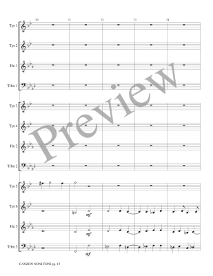 Canzon Noni Toni a 12 - Gabrieli/Marlatt - Brass Choir - Score/Parts