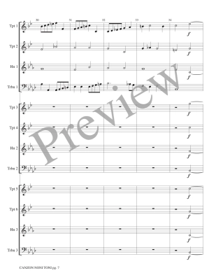 Canzon Noni Toni a 12 - Gabrieli/Marlatt - Brass Choir - Score/Parts