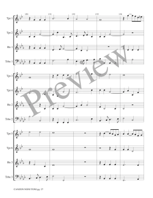 Canzon Noni Toni a 12 - Gabrieli/Marlatt - Brass Choir - Score/Parts