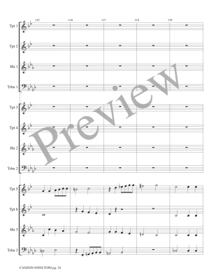 Canzon Noni Toni a 12 - Gabrieli/Marlatt - Brass Choir - Score/Parts