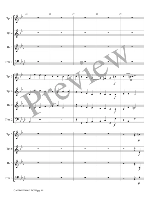 Canzon Noni Toni a 12 - Gabrieli/Marlatt - Brass Choir - Score/Parts