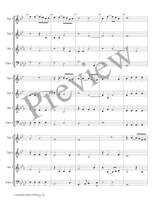 Canzon Noni Toni a 12 - Gabrieli/Marlatt - Brass Choir - Score/Parts