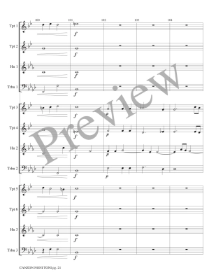 Canzon Noni Toni a 12 - Gabrieli/Marlatt - Brass Choir - Score/Parts