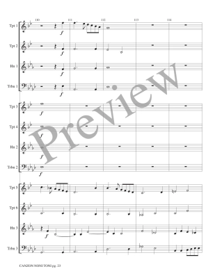 Canzon Noni Toni a 12 - Gabrieli/Marlatt - Brass Choir - Score/Parts