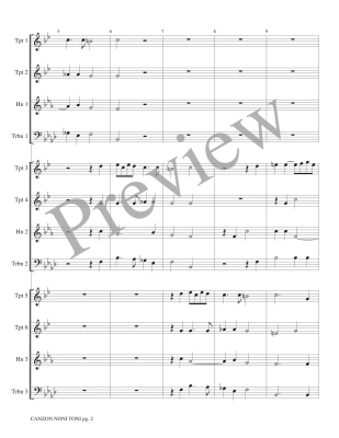 Canzon Noni Toni a 12 - Gabrieli/Marlatt - Brass Choir - Score/Parts