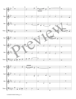 Canzon Noni Toni a 12 - Gabrieli/Marlatt - Brass Choir - Score/Parts