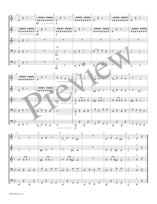 Downfall - Meeboer - Brass Quintet - Score/Parts