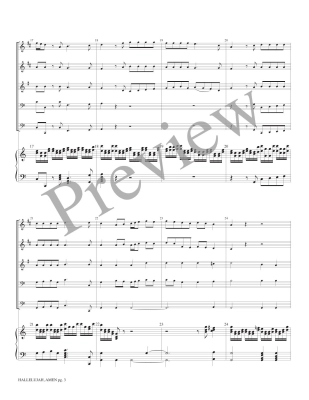 Hallelujah, Amen from Judas Maccabeus - Handel/Marlatt - Brass Quintet/Organ - Score/Parts