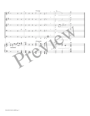 Hallelujah, Amen from Judas Maccabeus - Handel/Marlatt - Brass Quintet/Organ - Score/Parts