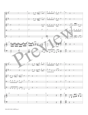 Hallelujah, Amen from Judas Maccabeus - Handel/Marlatt - Brass Quintet/Organ - Score/Parts