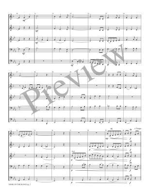 Home on the Range - Traditional/Marlatt - Brass Quintet - Score/Parts
