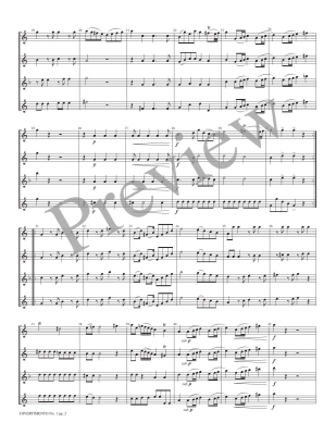 Divertimento No. 1: Allegro con Spirito - Haydn/Marlatt - Saxophone Quartet - Score/Parts