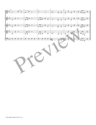 The Approaching Coast - Marlatt - Interchangeable Woodwind Ensemble - Score/Parts