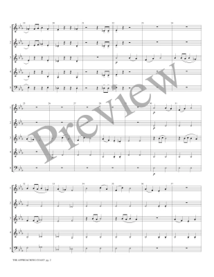 The Approaching Coast - Marlatt - Interchangeable Woodwind Ensemble - Score/Parts