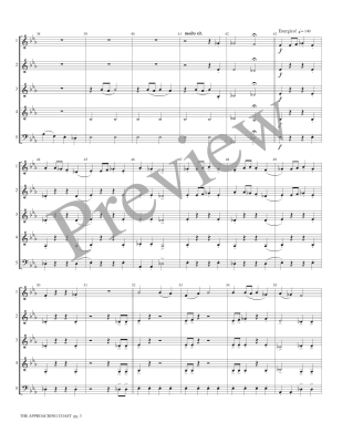 The Approaching Coast - Marlatt - Interchangeable Woodwind Ensemble - Score/Parts