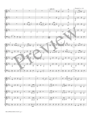 The Approaching Coast - Marlatt - Interchangeable Woodwind Ensemble - Score/Parts