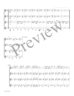 Can-Can from Orpheus in the Underworld - Offenbach/Marlatt - 2 Flutes/2 Clarinets - Score/Parts