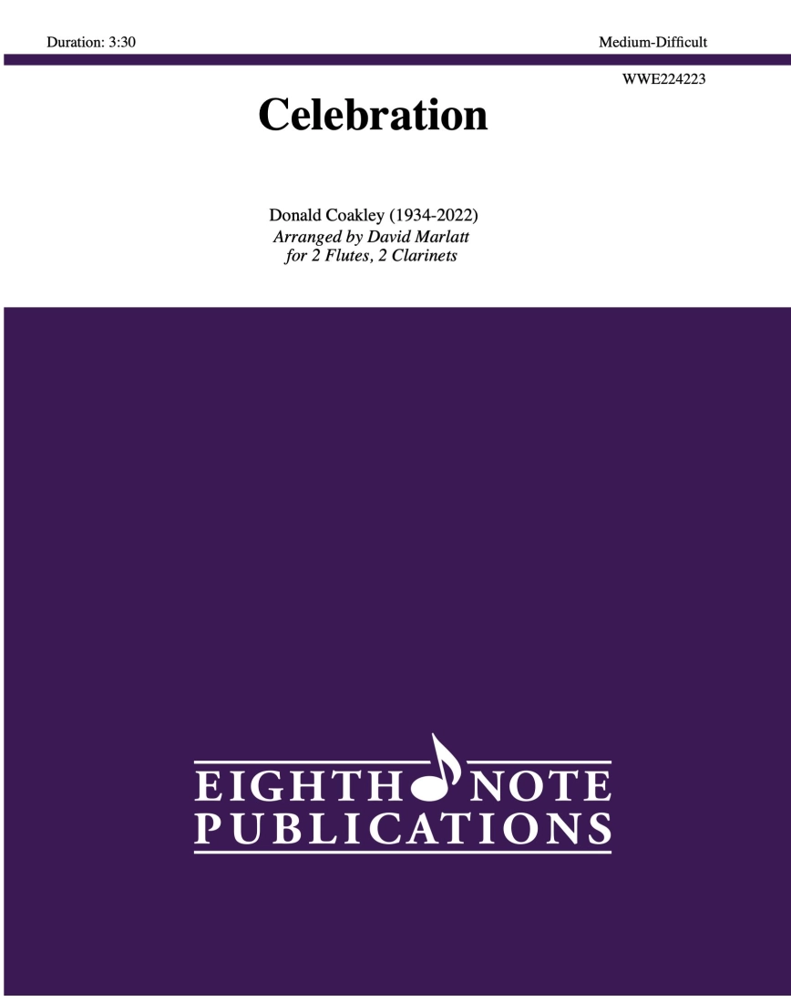 Celebration - Coakley/Marlatt - 2 Flutes/2 Clarinets - Score/Parts