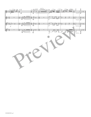 Celebration - Coakley/Marlatt - 2 Flutes/2 Clarinets - Score/Parts