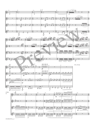 Celebration - Coakley/Marlatt - 2 Flutes/2 Clarinets - Score/Parts