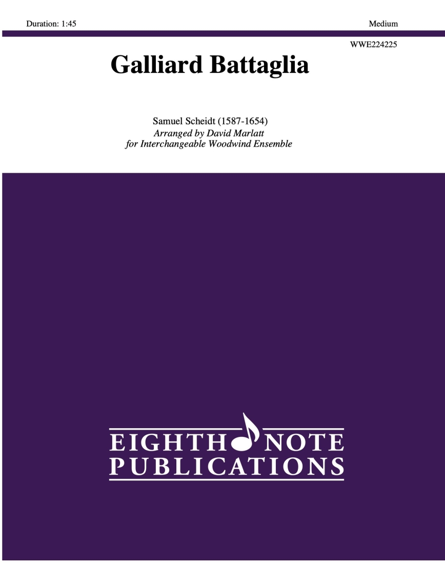 Galliard Battaglia - Scheidt/Marlatt - Interchangeable Woodwind Ensemble - Score/Parts