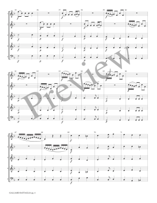 Galliard Battaglia - Scheidt/Marlatt - Interchangeable Woodwind Ensemble - Score/Parts