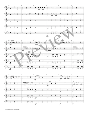 Galliard Battaglia - Scheidt/Marlatt - Interchangeable Woodwind Ensemble - Score/Parts