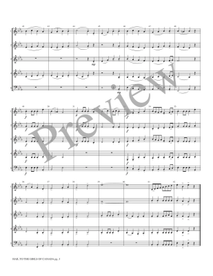 Hail to the Girls of Canada (Vive La Canadienne) -  Canadian Folk Song/Marlett - Interchangeable Woodwind Ensemble - Score/Parts