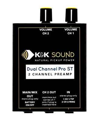 K&K Sound - Dual Channel Pro ST 2-Channel Preamp