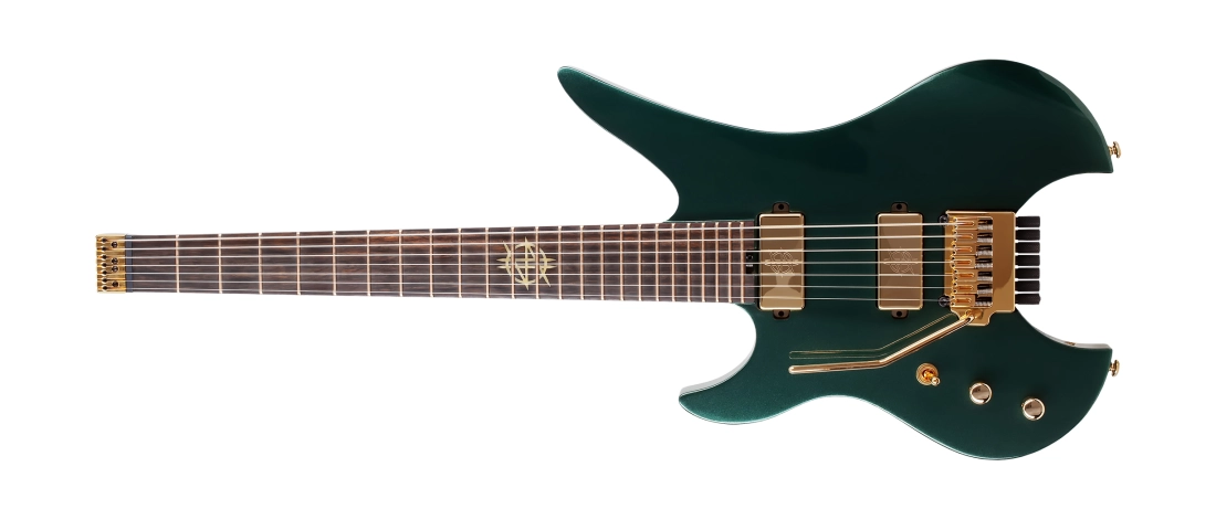 Synyster Gates Custom 7-String TR Headless Electric Guitar - Oak Green Metallic (Left Handed)