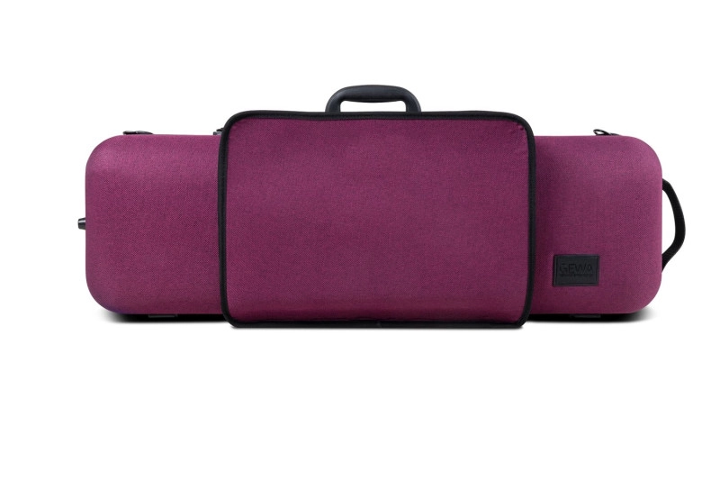 Bio-A Oblong Violin Case with Pockets - Violet