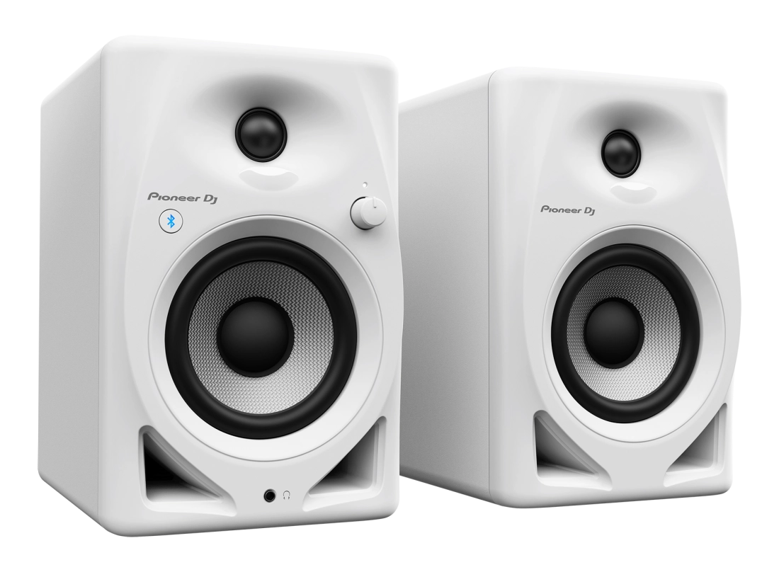 DM-40D-BT 4\'\' Desktop Monitor System with Bluetooth - White (Pair)