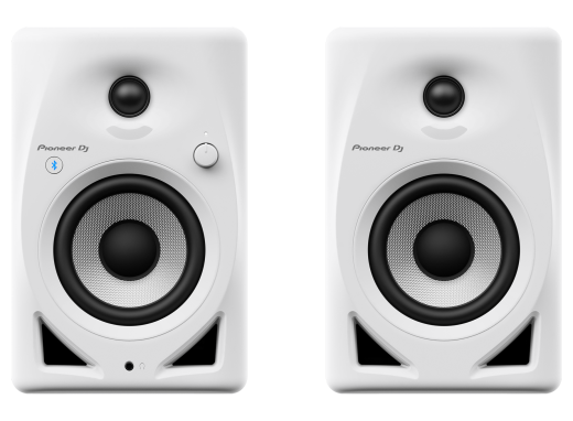 DM-40D-BT 4\'\' Desktop Monitor System with Bluetooth - White (Pair)