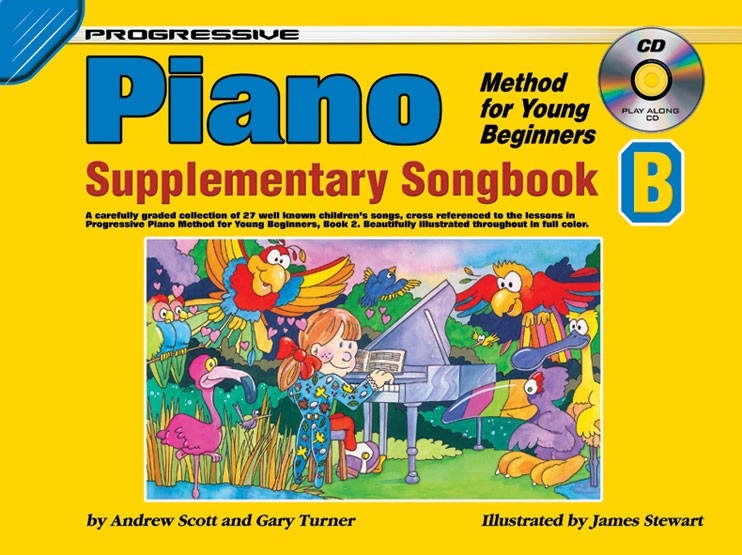 Progressive Piano Method for Young Beginners - Supplementary Songbook B - Turner - Piano - Book/CD