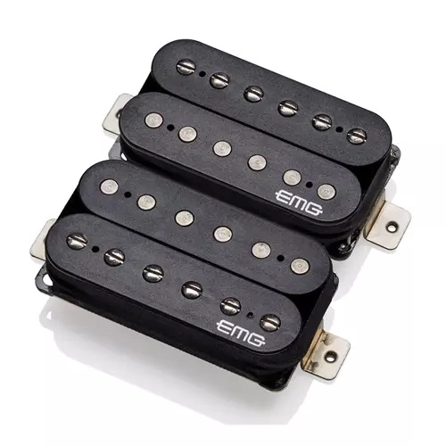 Retro Active Hot 70 Humbucker Set, Alnico 5/Ceramic - Black