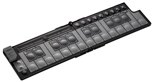 nanoKey Foldable Pocket Size Midi Keyboard - Black