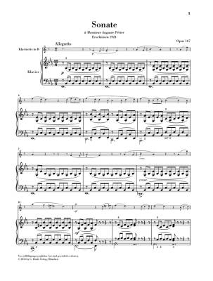 Clarinet Sonata op. 167 - Saint-Saens/Jost - Clarinet/Piano - Book