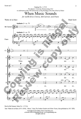 When Music Sounds - Sirett - SATB