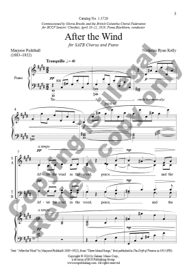 After the Wind - Picktall/Kelly - SATB