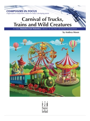 Carnival of Trucks, Trains and Wild Creatures - Moon - Piano - Book