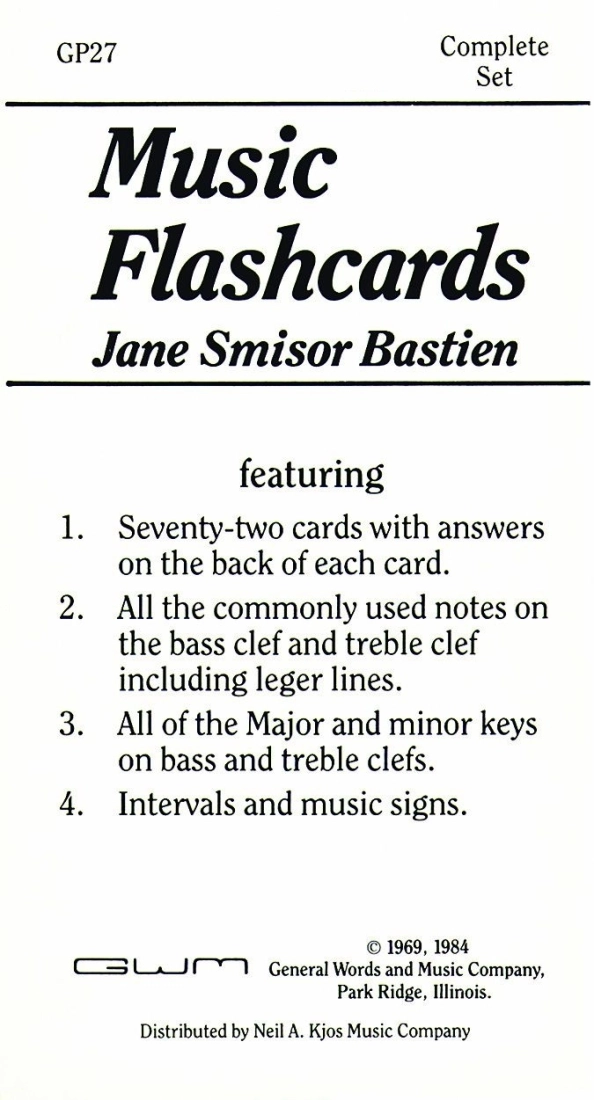 Bastien Music Flashcards