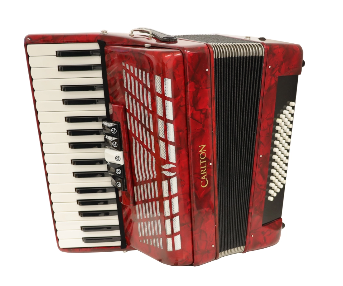 34-Key Piano Accordion - Red