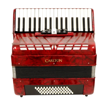 34-Key Piano Accordion - Red