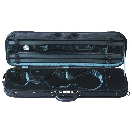 Maestro Oblong 4/4 Violin Case - Black/Green