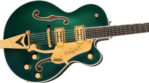 Nashville Hollow Body with String-Thru Bigsby and Gold Hardware, Ebony Fingerboard - Cadillac Green