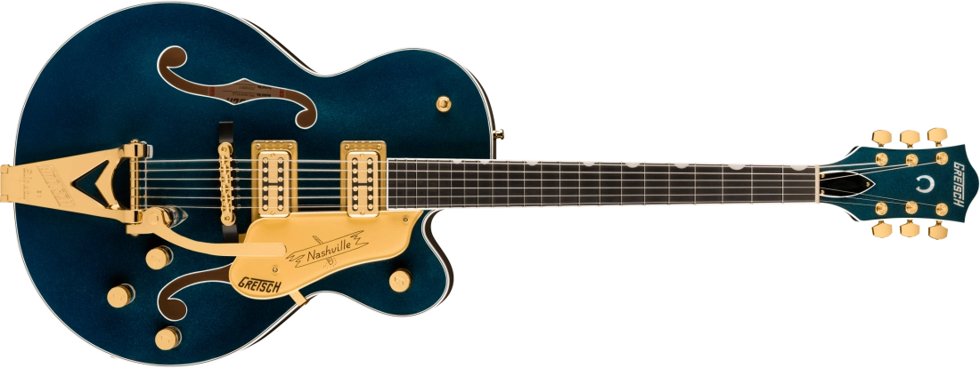 Nashville Hollow Body with String-Thru Bigsby and Gold Hardware, Ebony Fingerboard - Midnight Sapphire