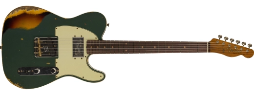 Fender Custom Shop - Limited Edition CuNiFe Tele Custom Heavy Relic, Flat-Laminated 3A Rosewood Fingerboard - Aged Shoreline Gold Metallic over 3-Colour Sunburst