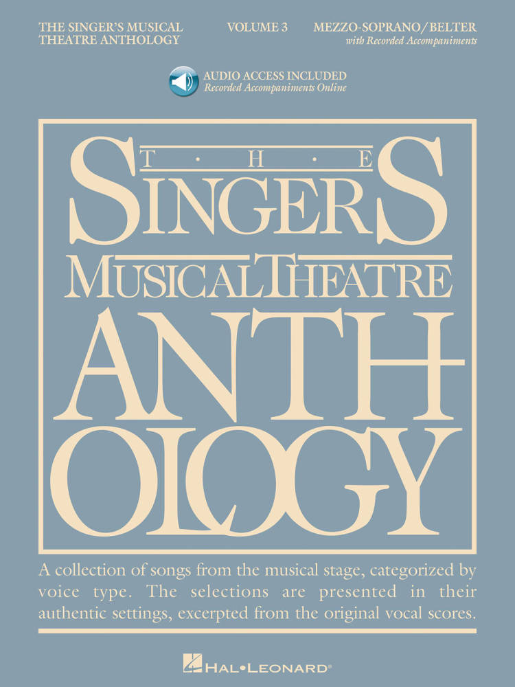 The Singer\'s Musical Theatre Anthology Volume 3 - Walters - Mezzo-Soprano/Belter Voice - Book/Audio Online